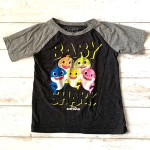 Baby Shark Boys 7 Shirt Pinkfong Kids Top Gray Jumping Beans Brand